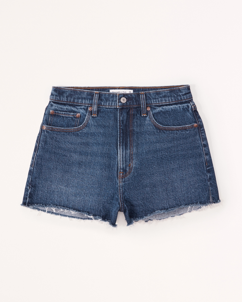 Women's Curve Love High Rise Mom Shorts | Women's Bottoms | Abercrombie.com