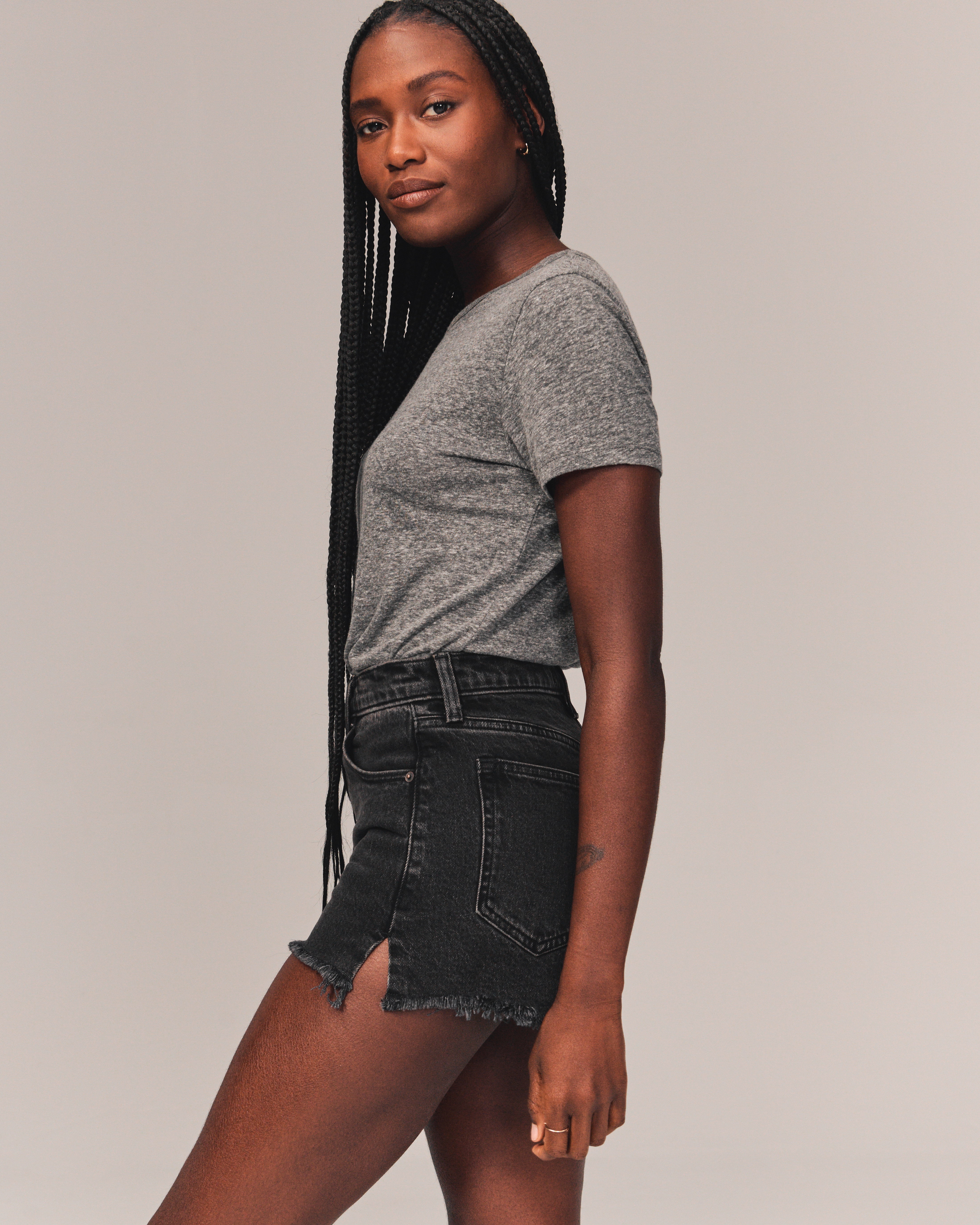 Black mom clearance jean shorts