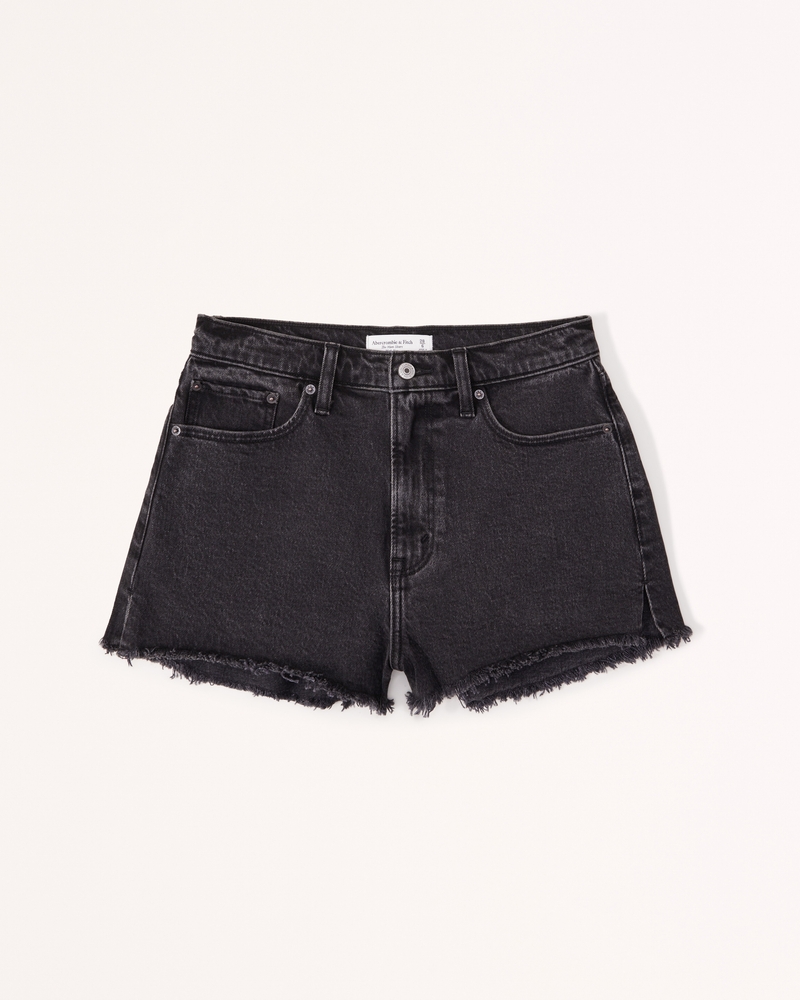 High waisted hot sale mom shorts