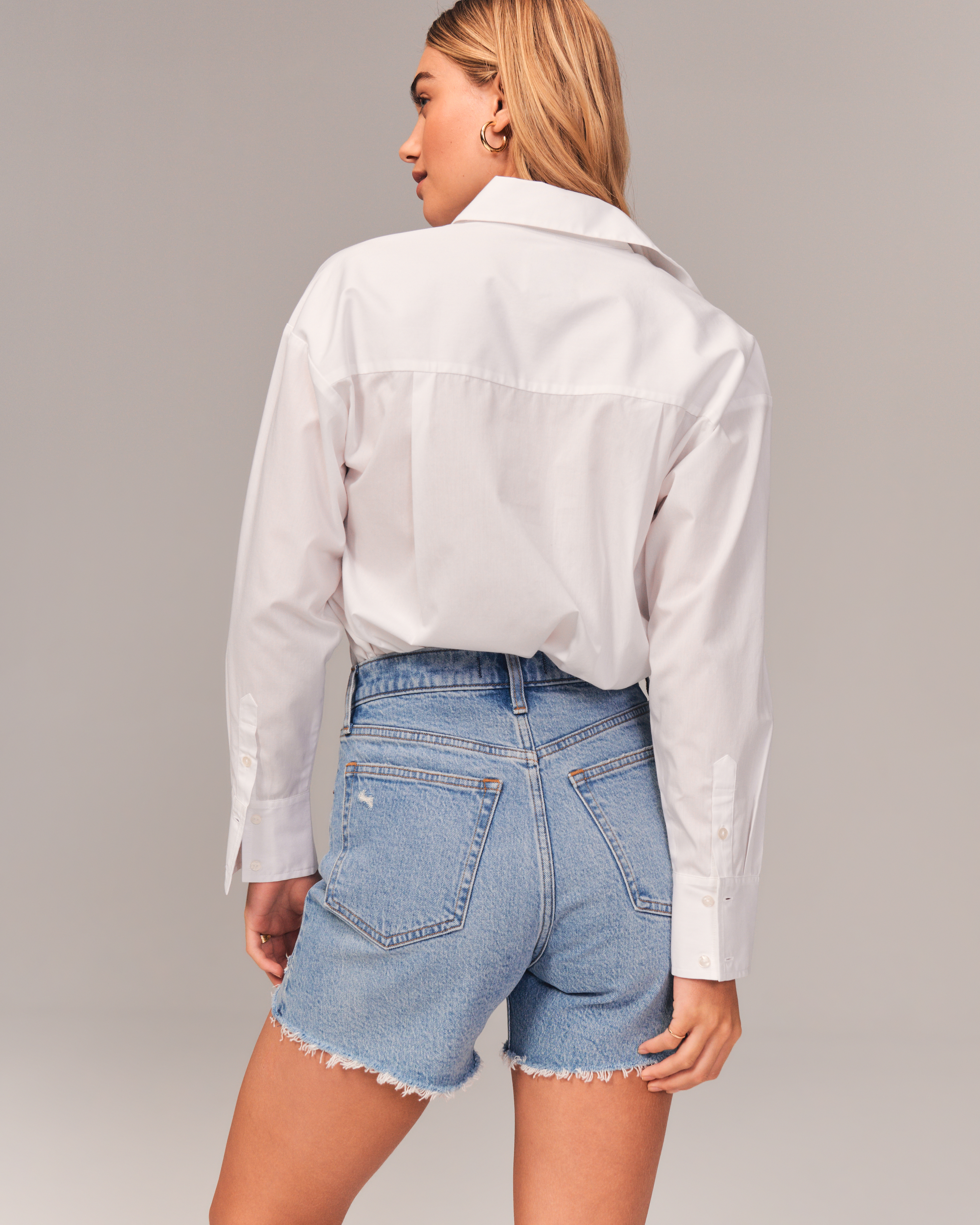 Women's High Rise Dad Short | Women's Clearance | Abercrombie.com