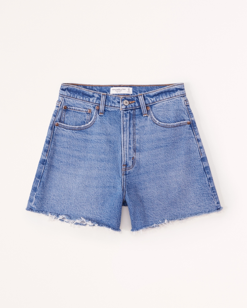 Women's Curve Love High Rise Dad Short | Women's Bottoms | Abercrombie.com