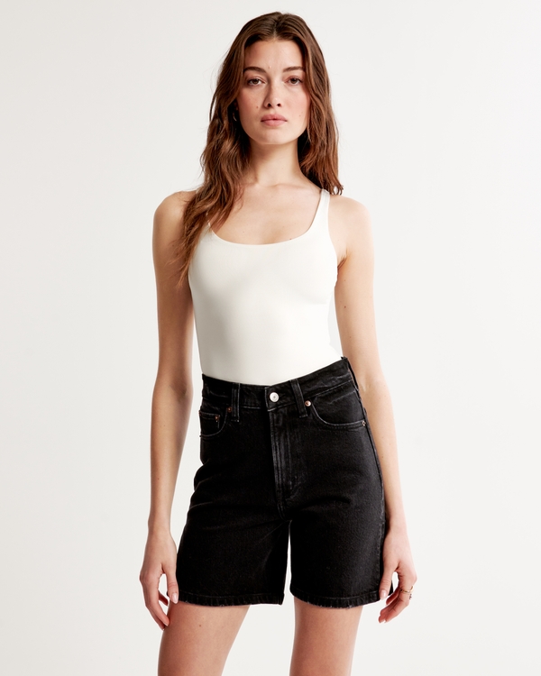 Women's High Rise 7 Inch Dad Shorts | Abercrombie & Fitch