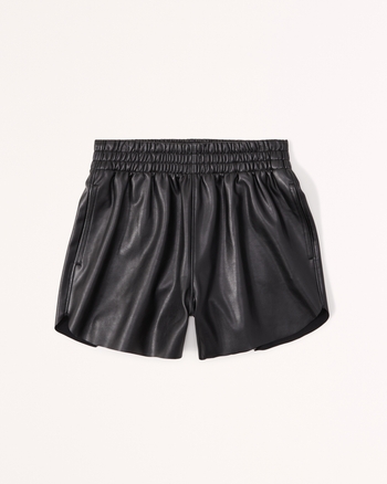 Women's Vegan Leather DolphinHem Short Women's Clearance