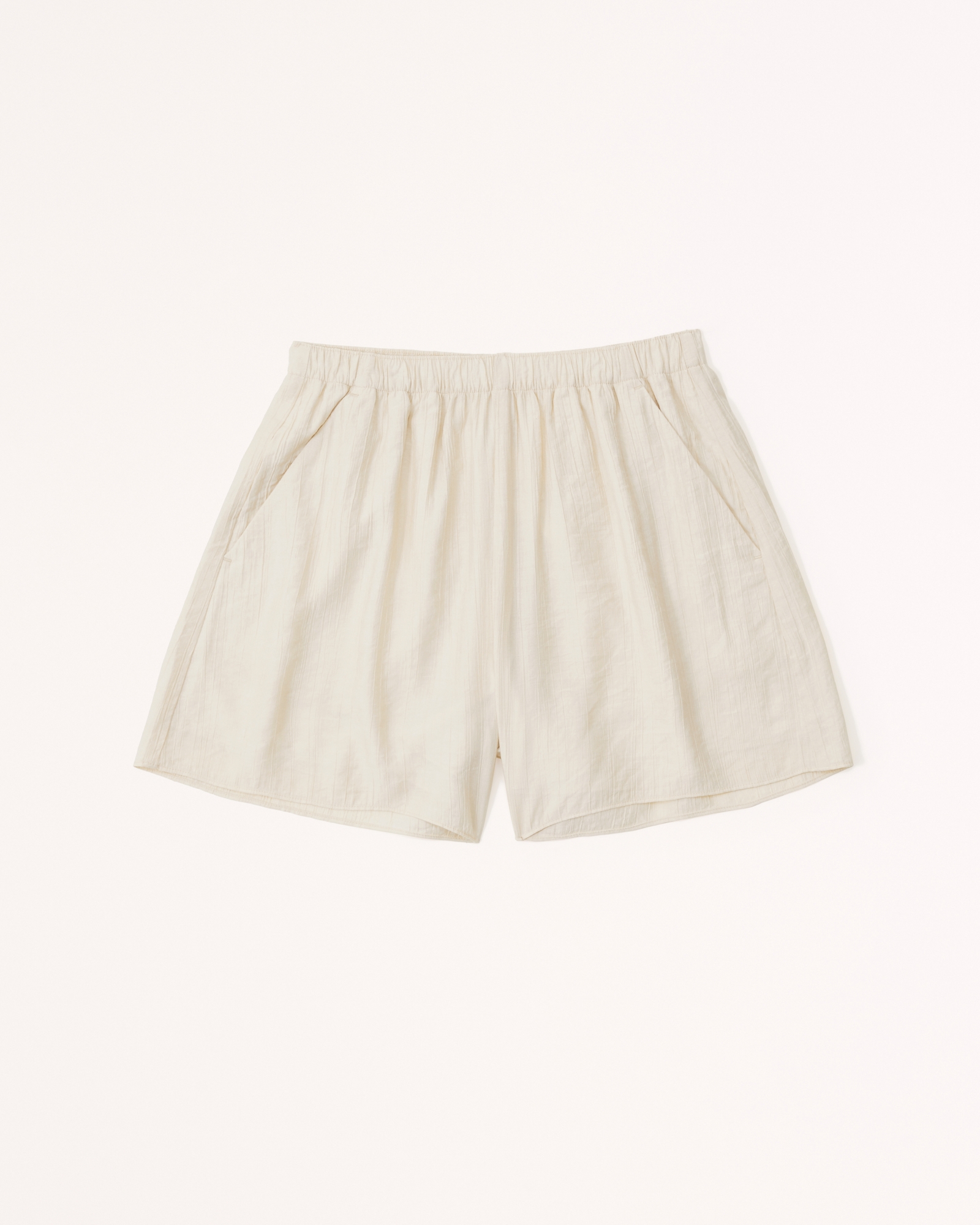 Crinkle Textured Pull-On Short