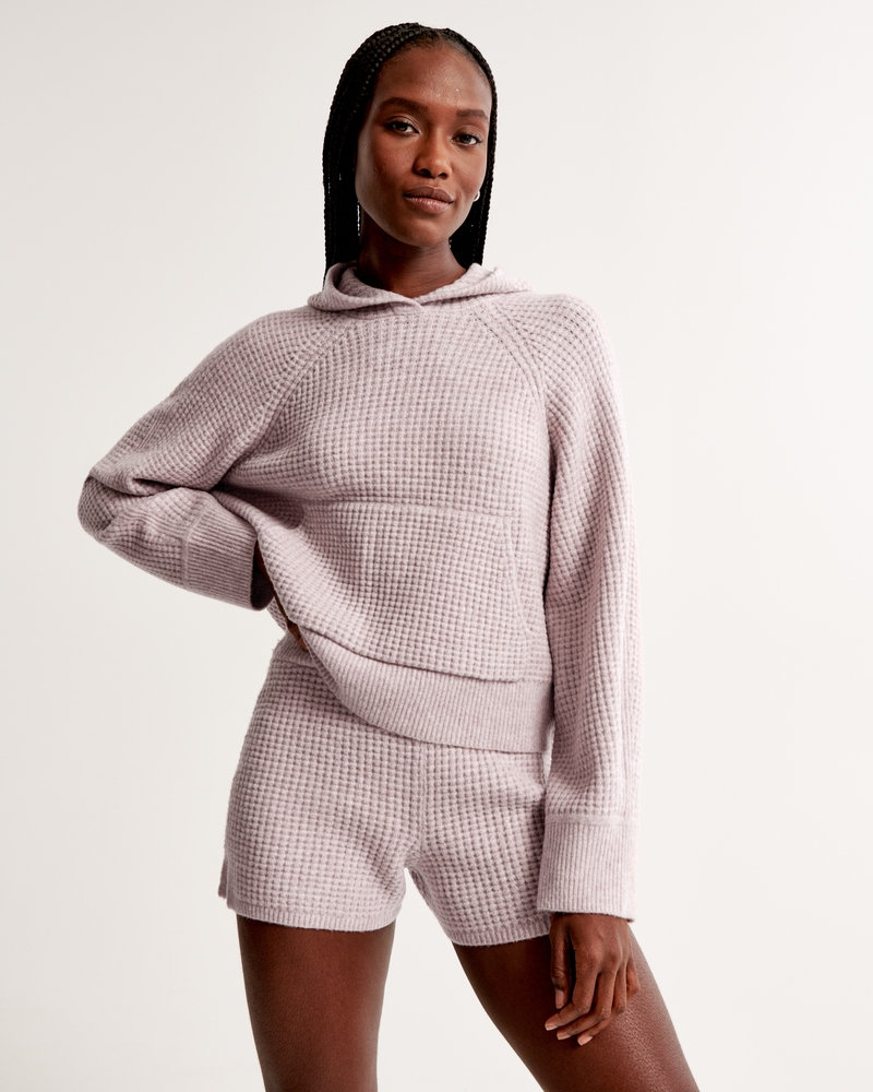 Women's Lounge Waffle Sweater Short