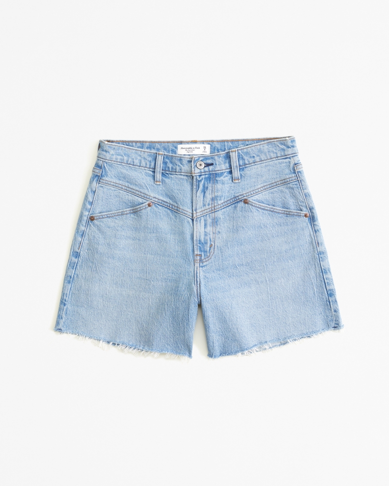 Women's High Rise Dad Short | Women's Clearance | Abercrombie.com