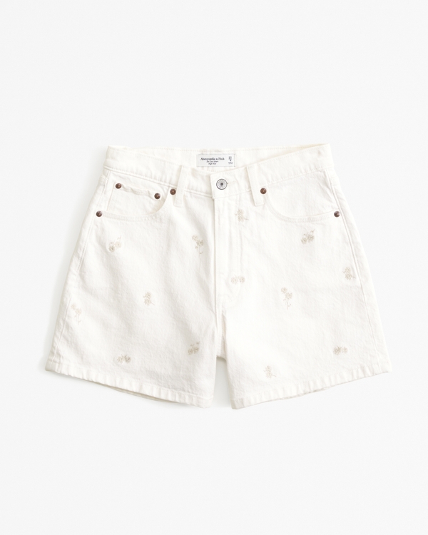 Women's High Rise Dad Shorts Abercrombie & Fitch