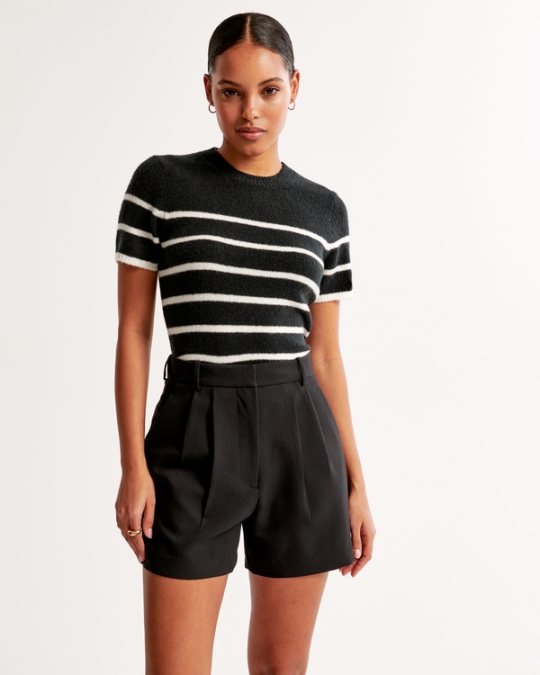 Short ajusté Sloane A&F, Black