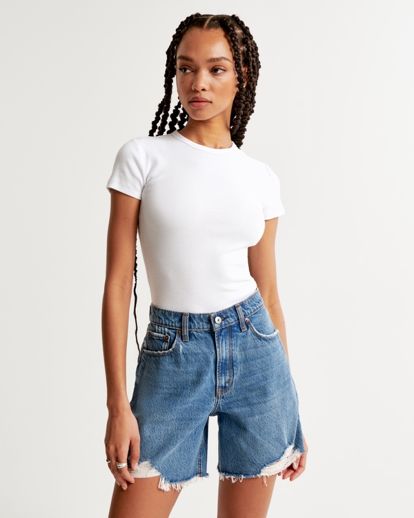 Women's High Rise Loose Shorts | Abercrombie & Fitch
