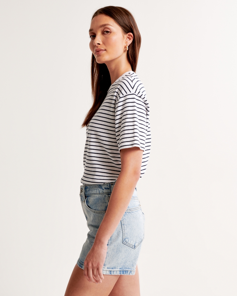 High Rise 4" Mom Short