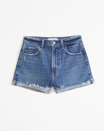 Denim shorts mom fit best sale
