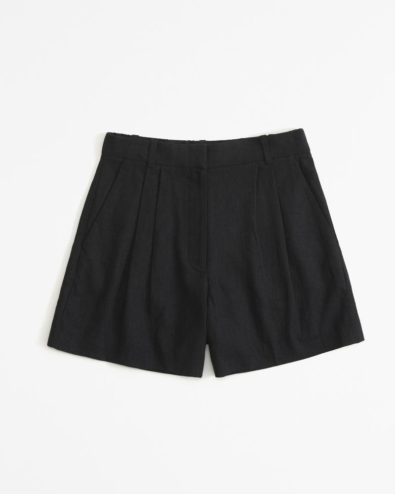 Women's A&F Sloane Tailored Linen-Blend Short | Women's Bottoms ...