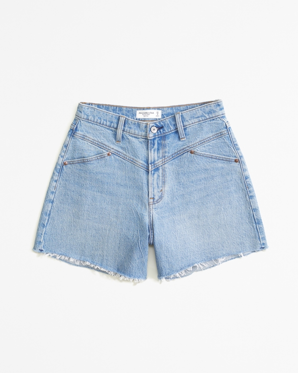 Women's High Rise Dad Shorts | Abercrombie & Fitch