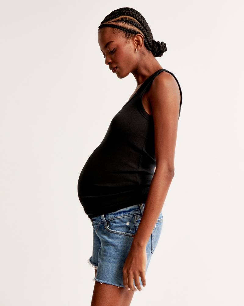 Maternity High Rise Dad Short