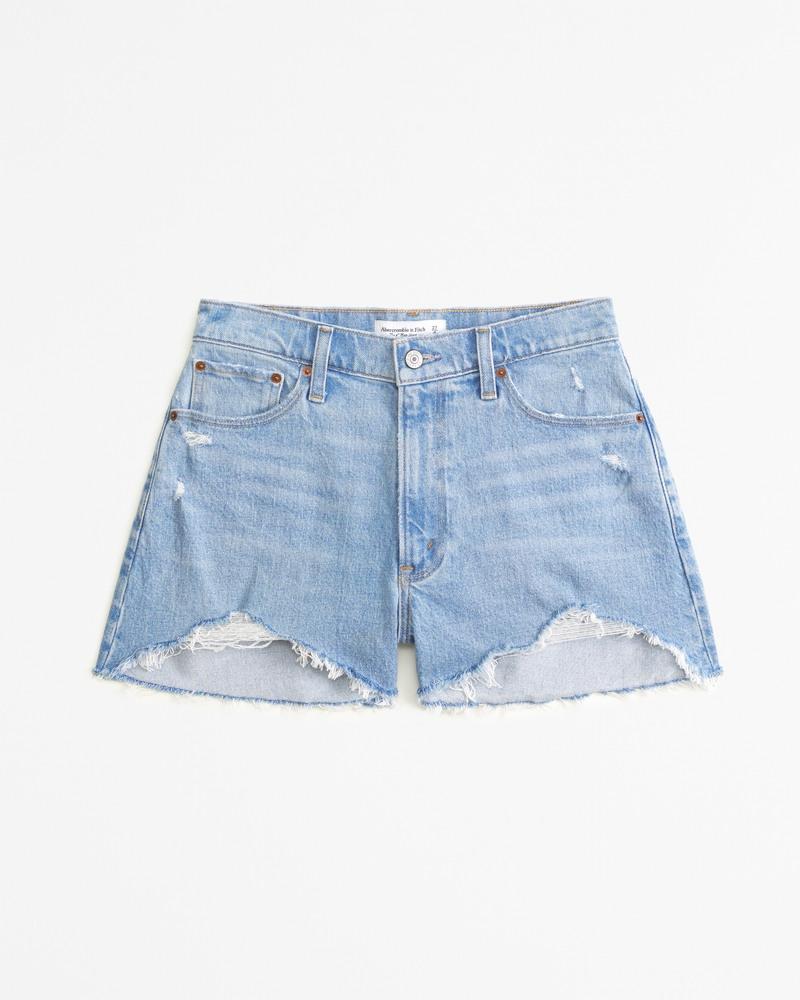 Levi's High Waisted Mom Jean Shorts In a Pinch Medium Stone Wash NEW