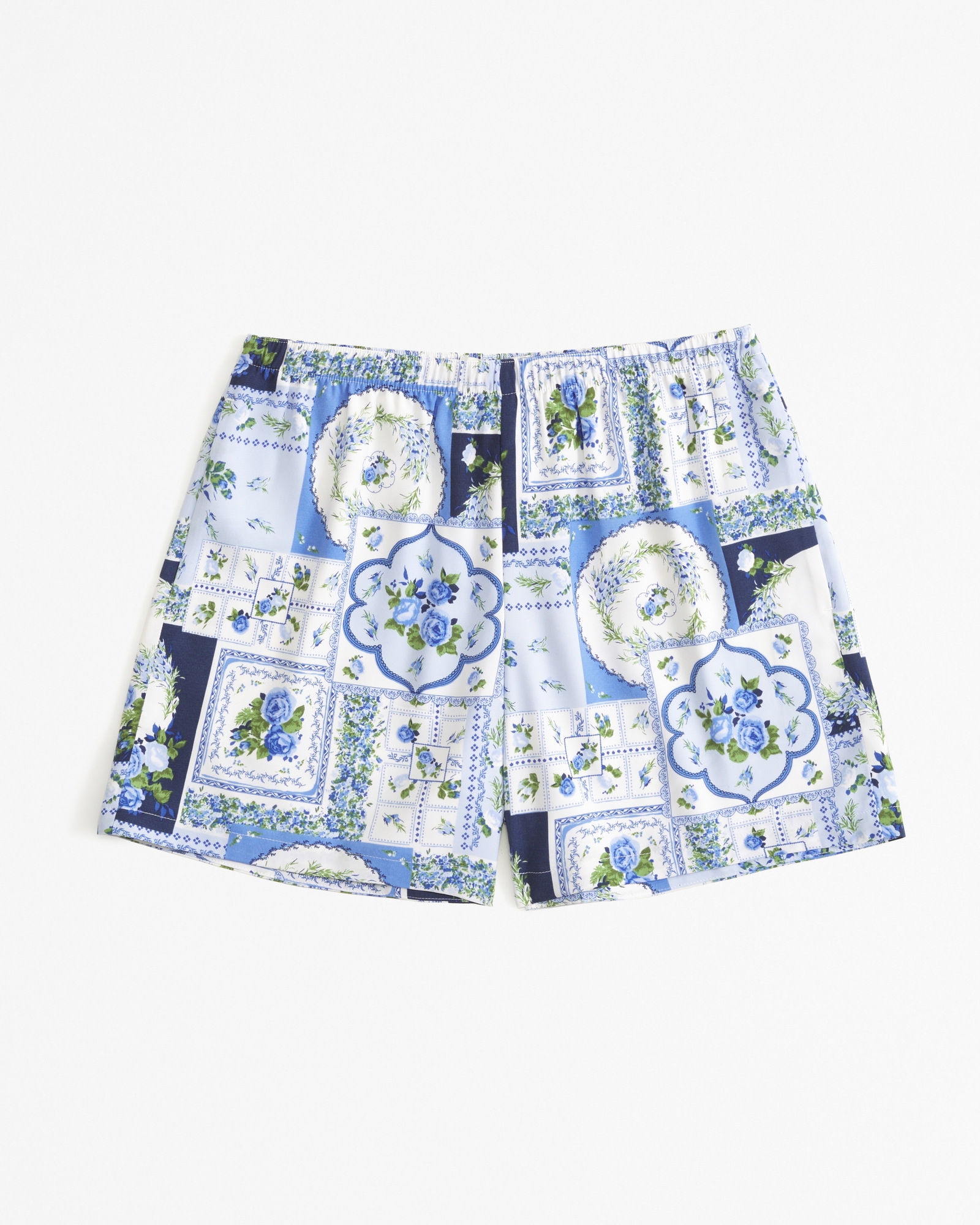 Faux Silk Pull-On Short