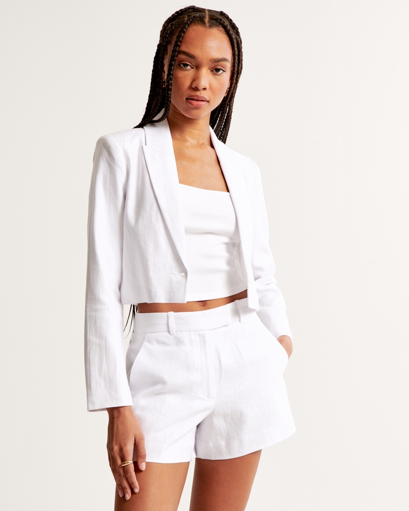 Premium Linen Fixed Waist Short