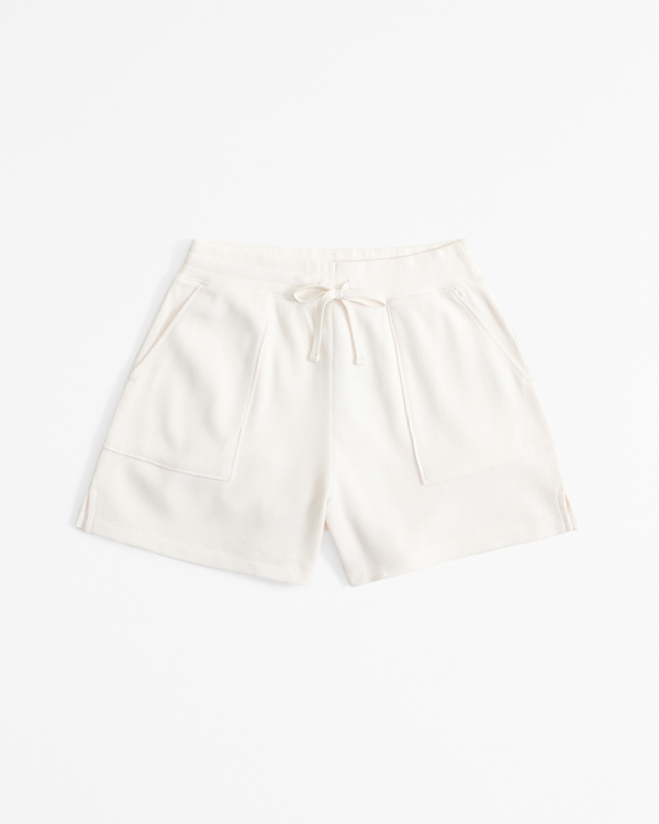 Lounge Waffle Short, Cream