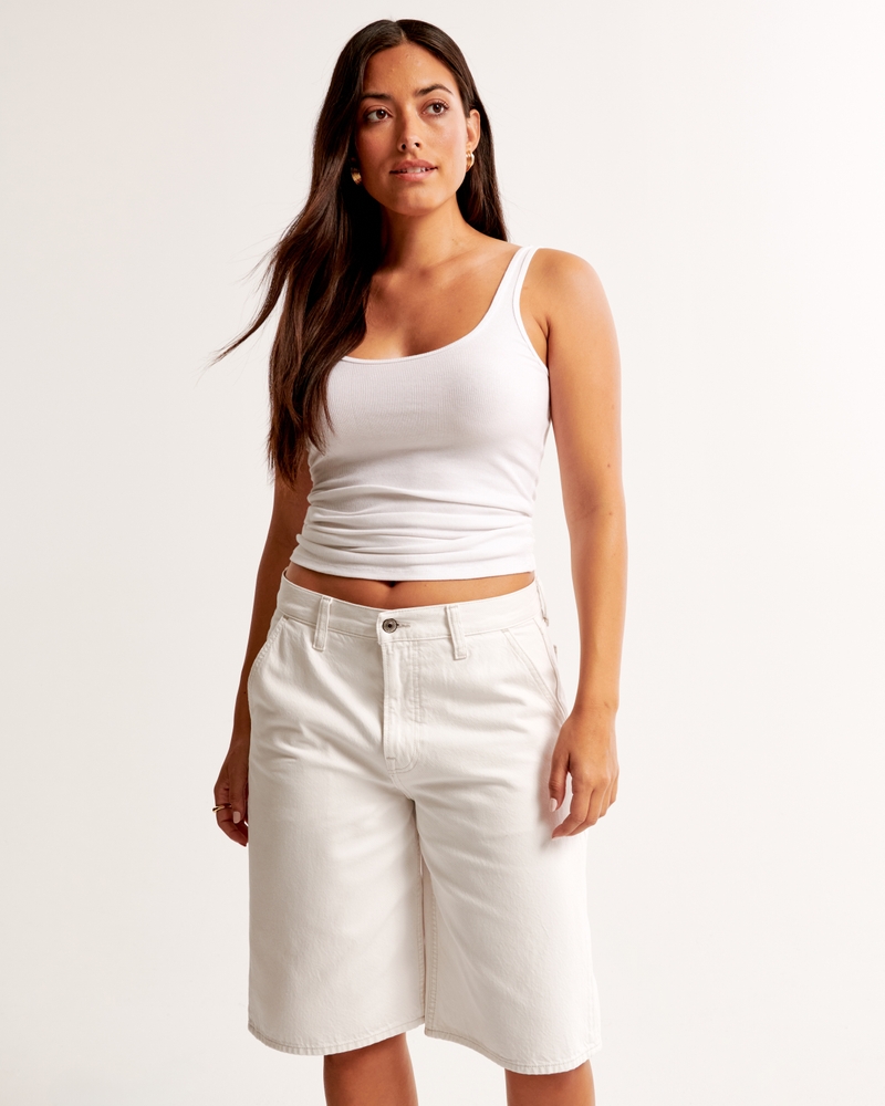 Curve Love Mid Rise Slouchy Short