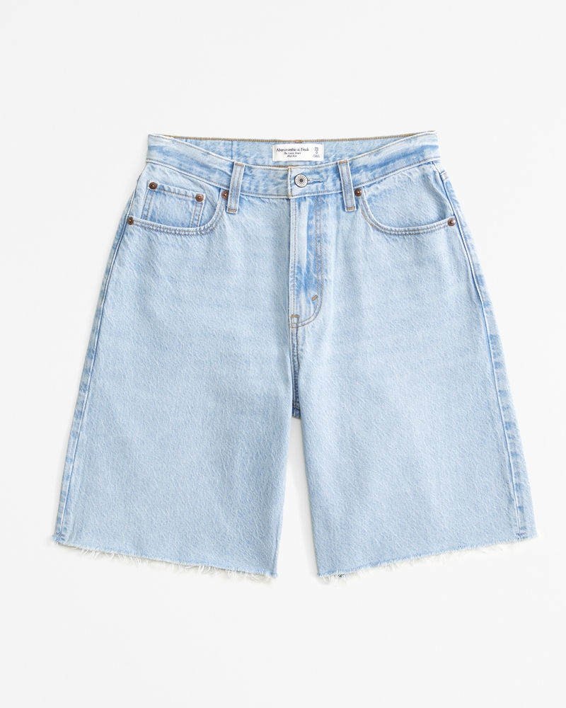 Women s Mid Rise 10 Loose Short in Medium Size 34 Abercrombie Fitch