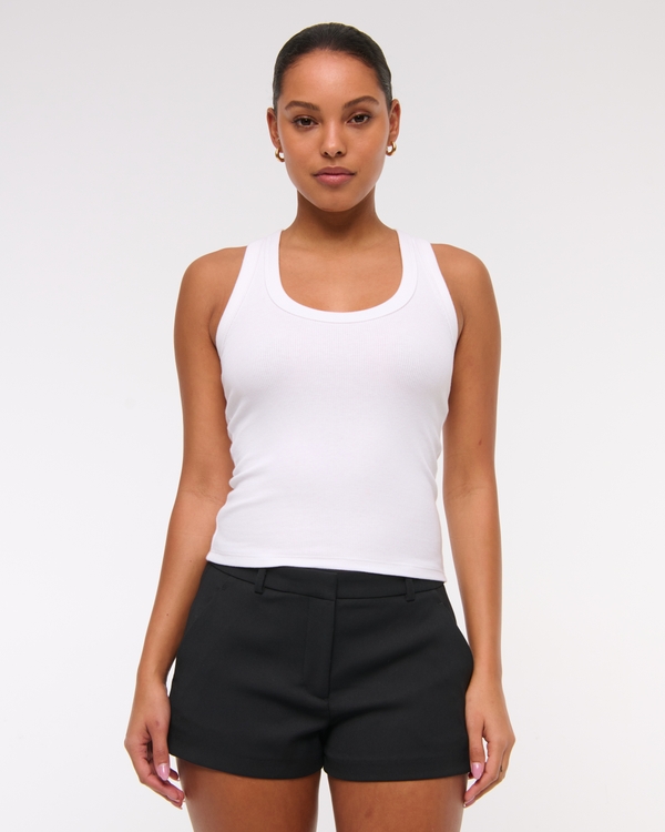 Micro Tailored Short, Black view 1