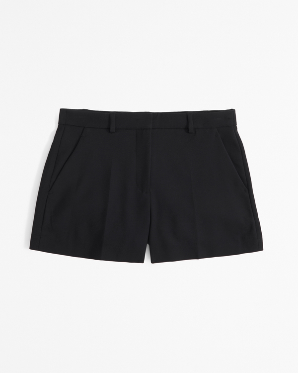 Mid Rise Tailored Short, Black