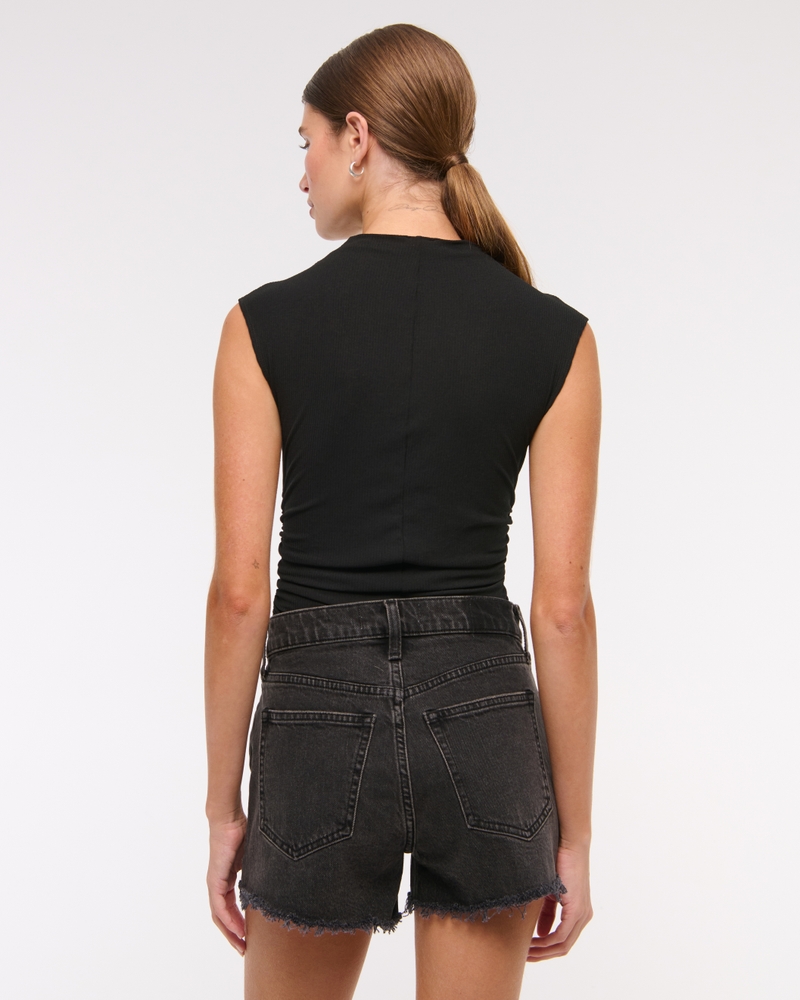 High Rise 90s Cutoff Short