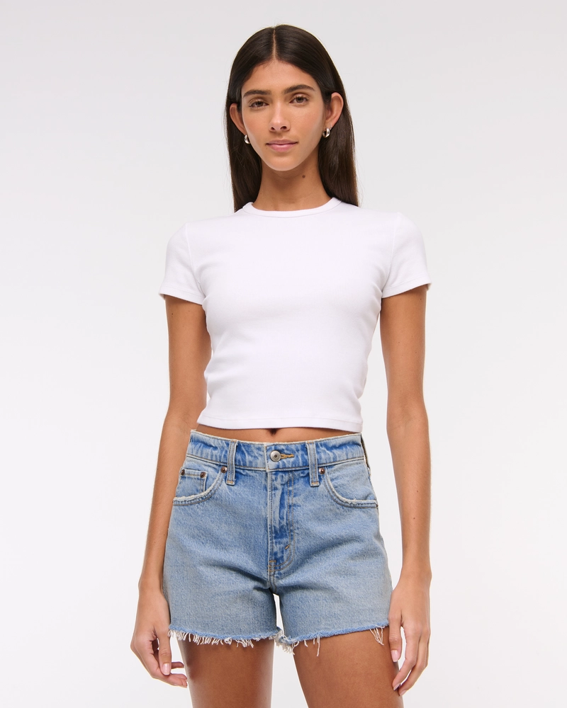 High Rise 90s Cutoff Short