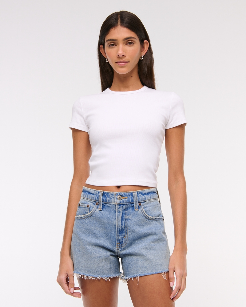 High Rise 4" Mom Short