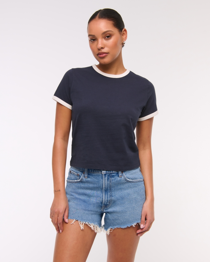 High Rise 4" Mom Short