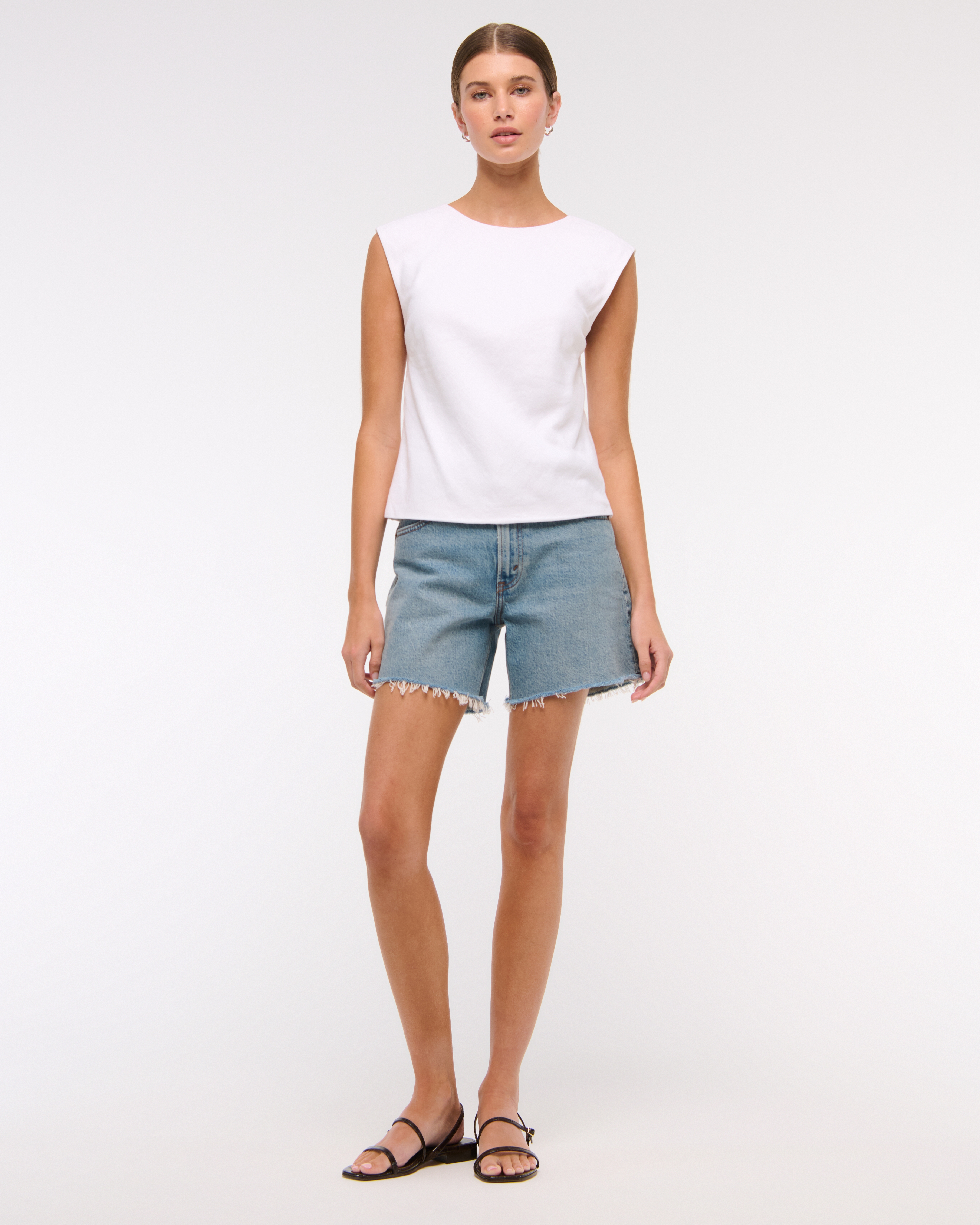CLANE ★ DAD SHORT PANTS Women's High Rise Dad Short | Women's Bottoms | Abercrombie.com
