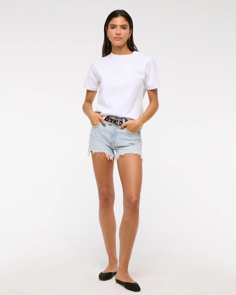 High Rise Mom Short