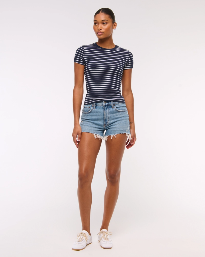 High Rise Mom Short
