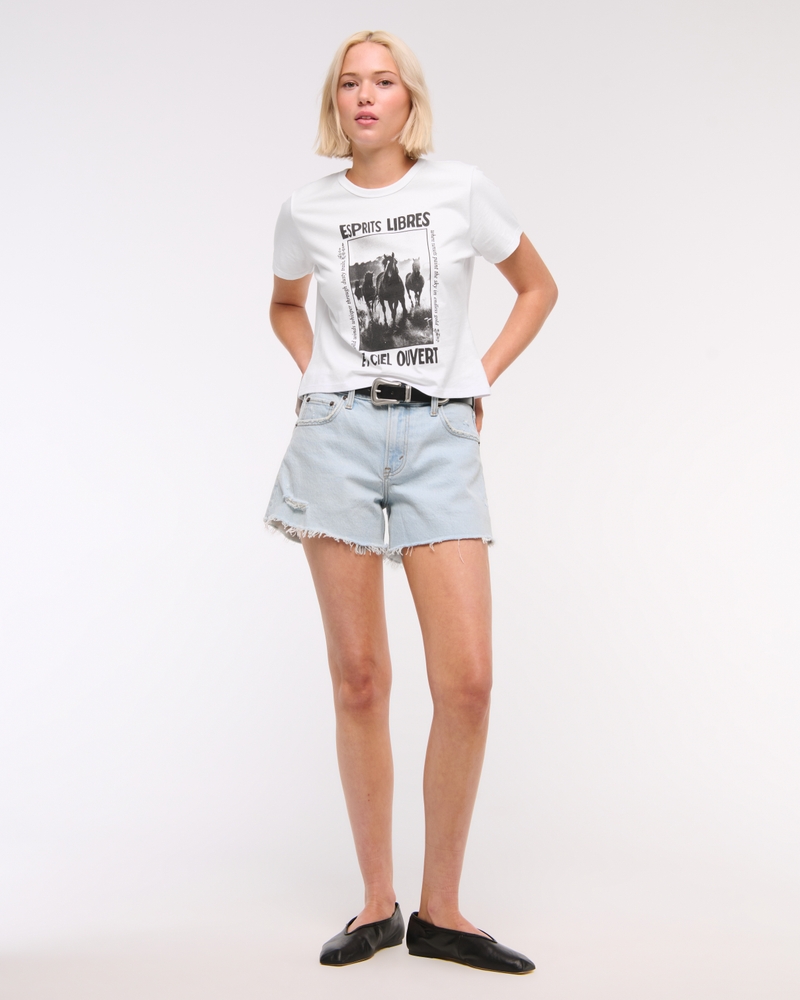 Mid Rise A-Line Short