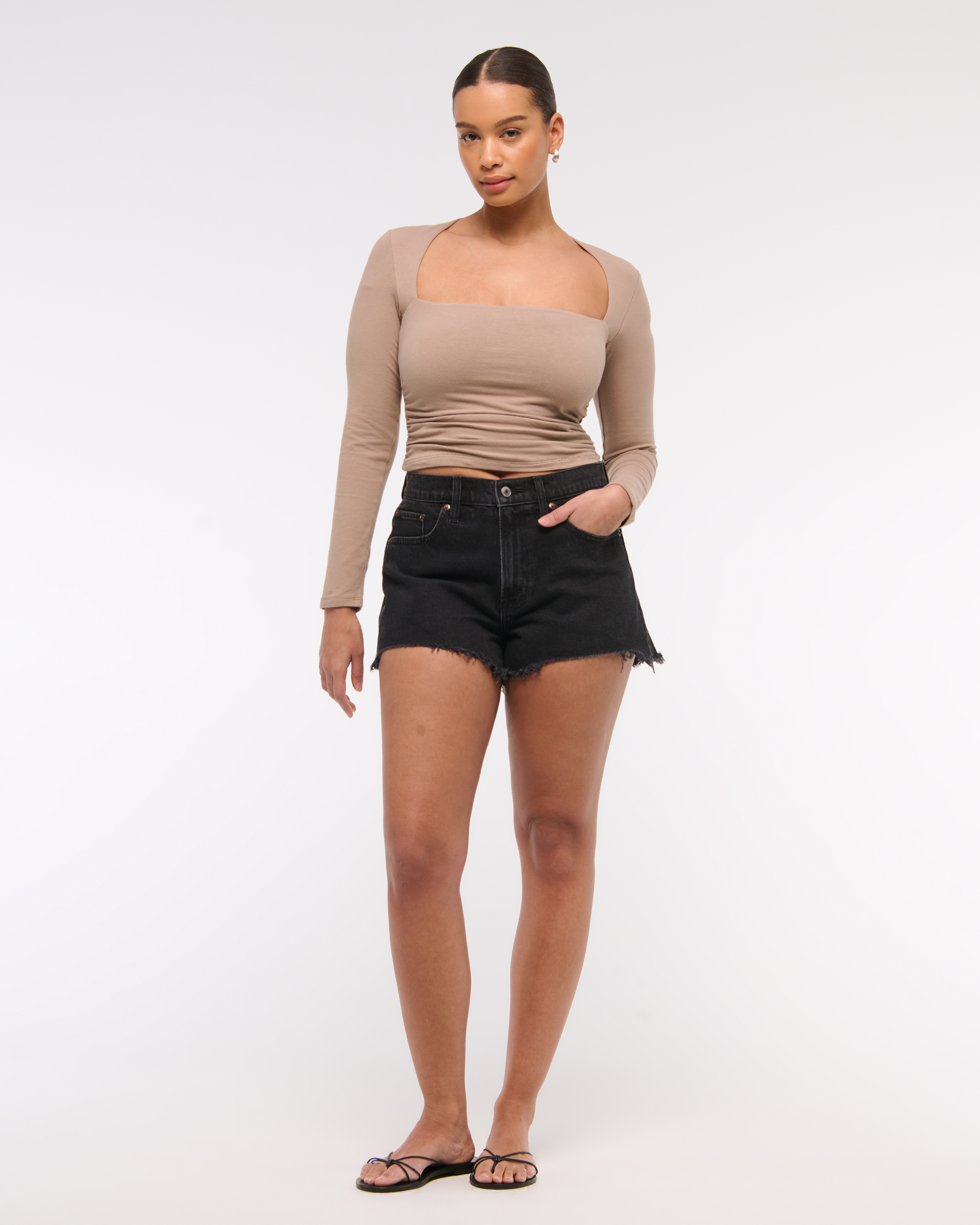 Women's Curve Love High Rise Mom Short | Women's Bottoms