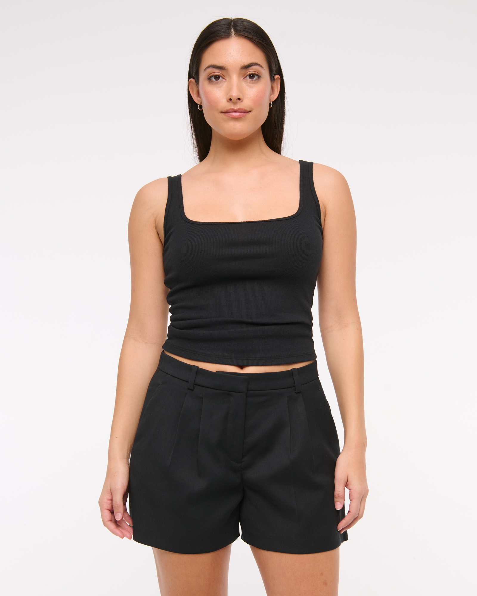 Curve Love A&F Sloane Low Rise Tailored Short