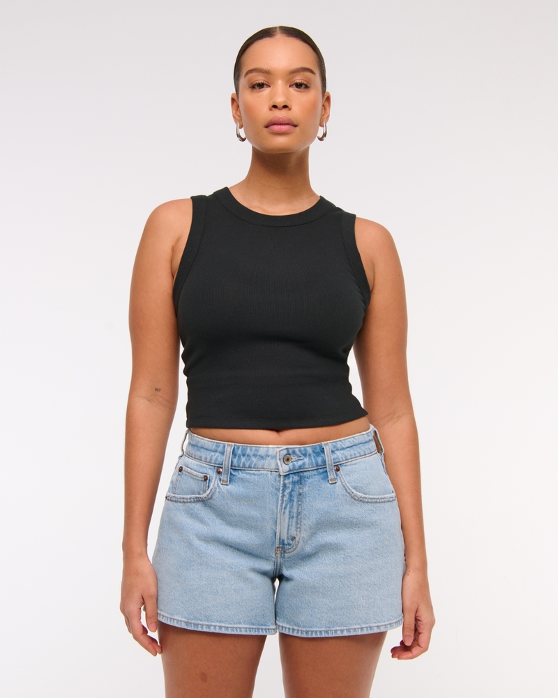 Curve Love Mid Rise Denim Mini Skirt
