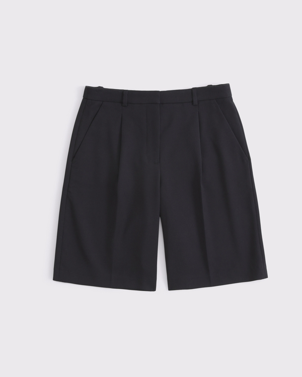 Mid Rise Bermuda Short, Black view 1