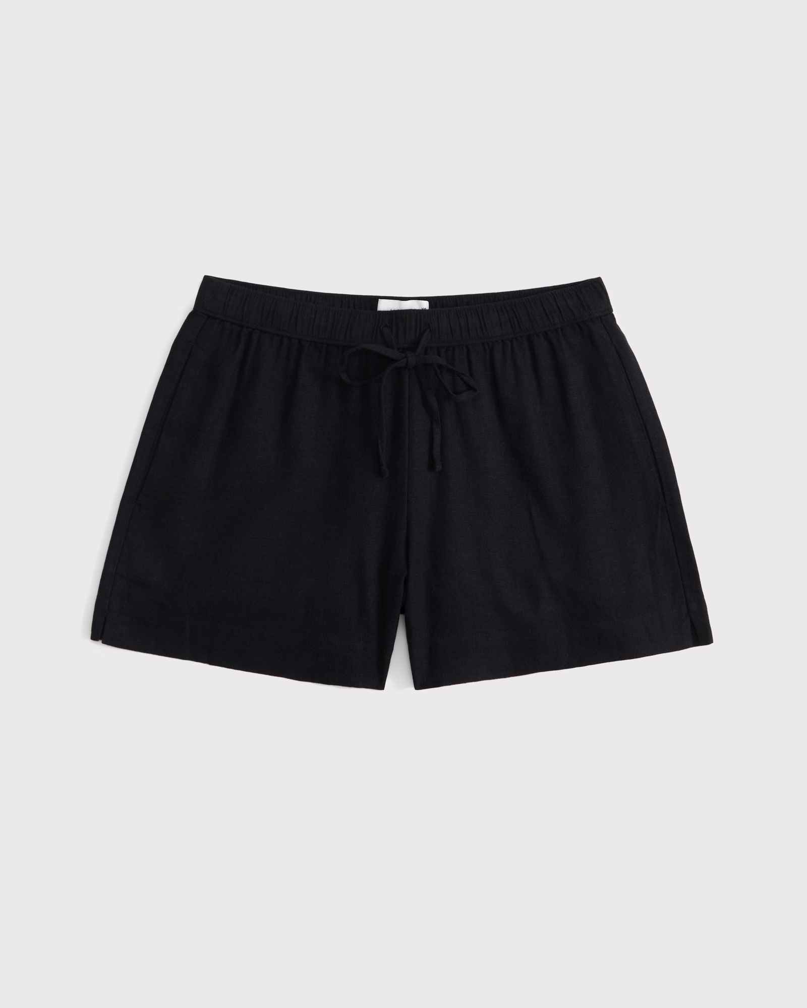 Mid Rise Linen-Blend Pull-On Short