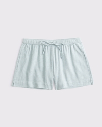 Mid Rise Linen-Blend Pull-On Short