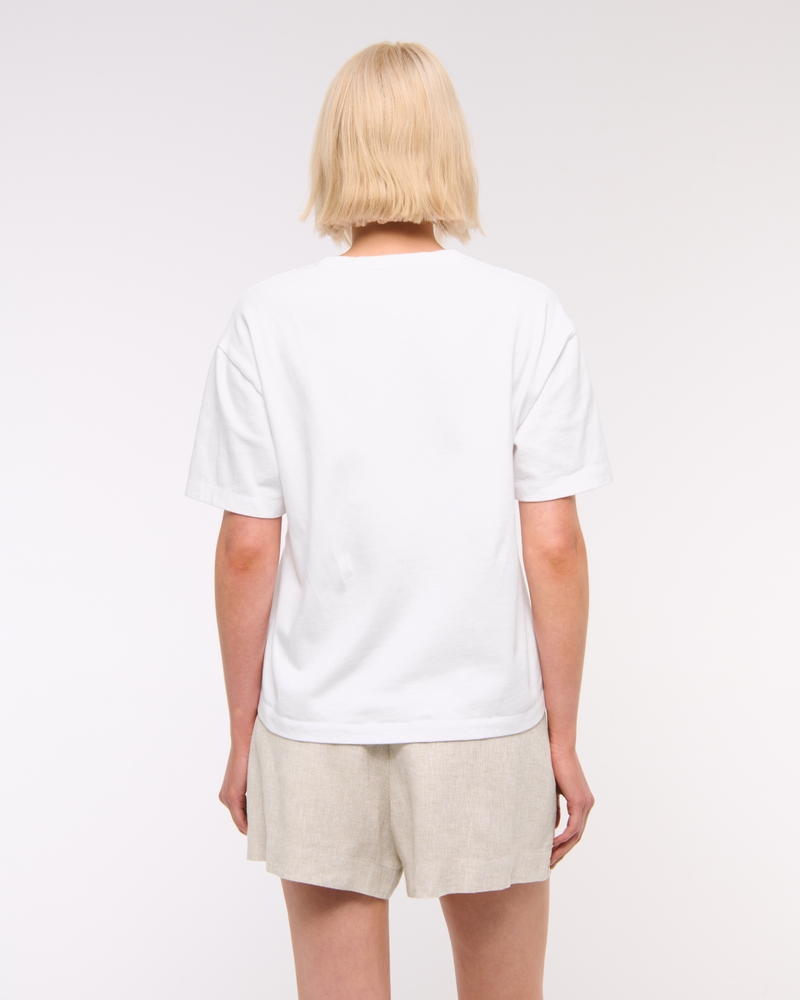 Mid Rise Linen-Blend Pull-On Short