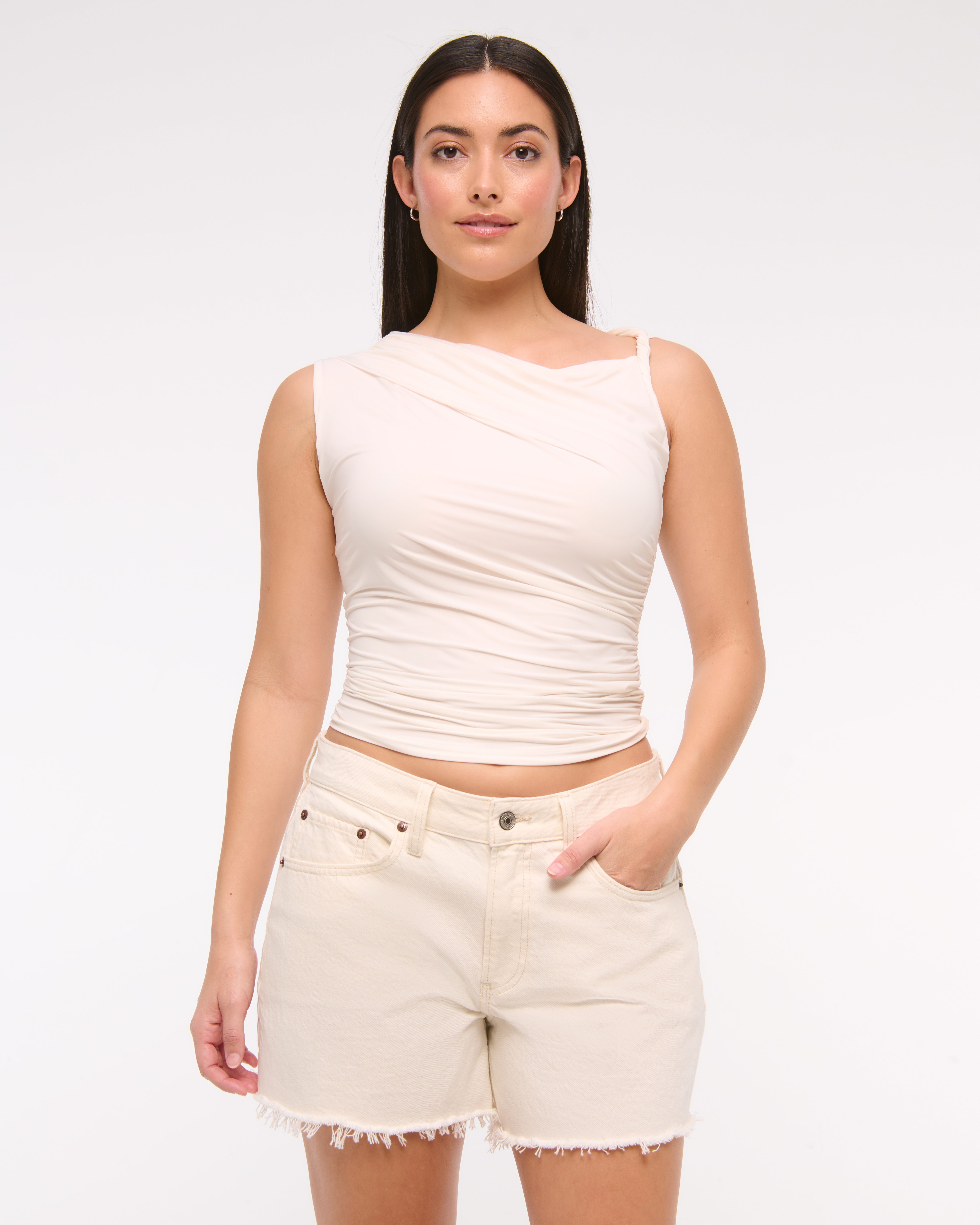 Женские сумки Abercrombie & Fitch Curve Love Low Rise Baggy Short — фото 2
