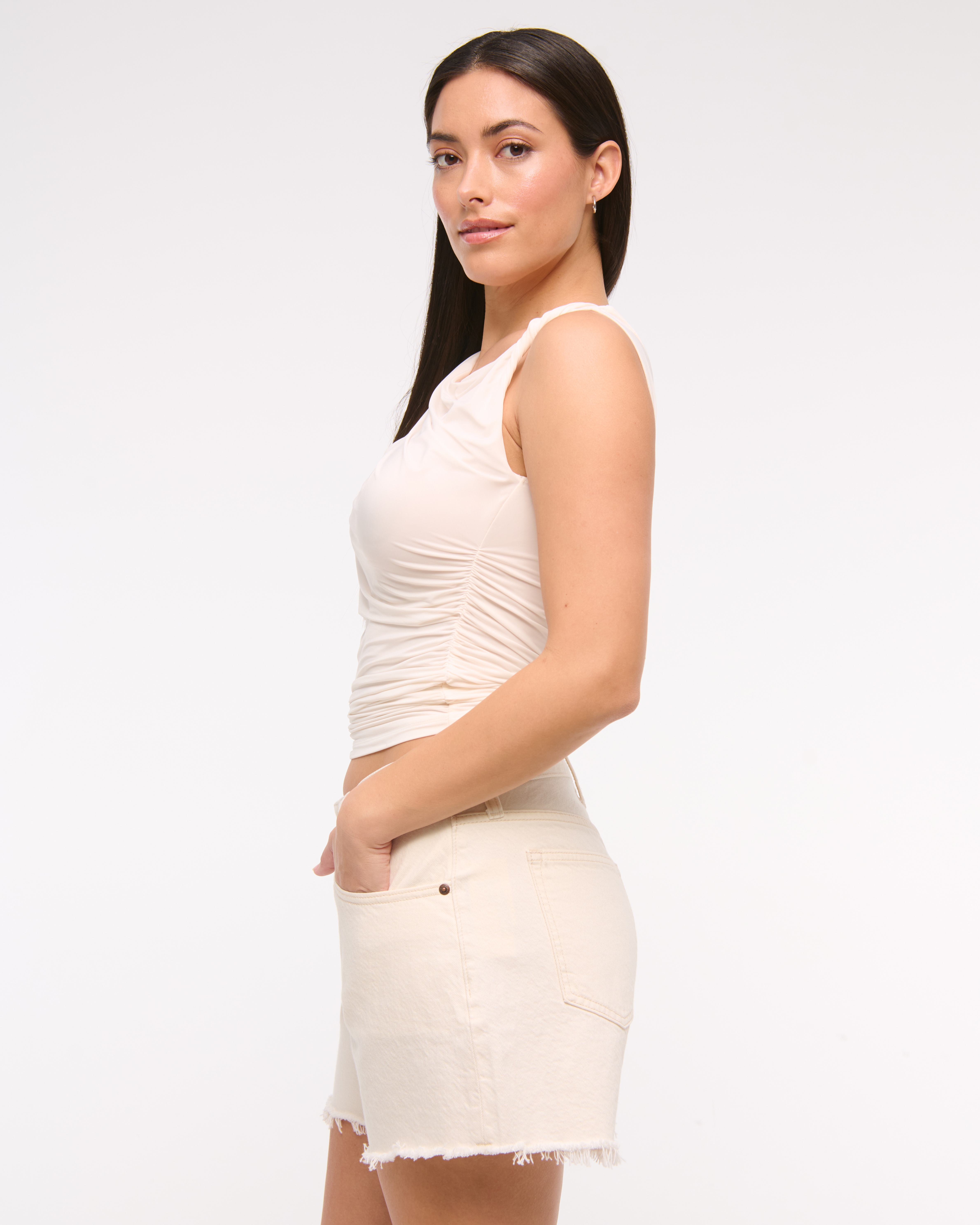 Женские сумки Abercrombie & Fitch Curve Love Low Rise Baggy Short — фото 3