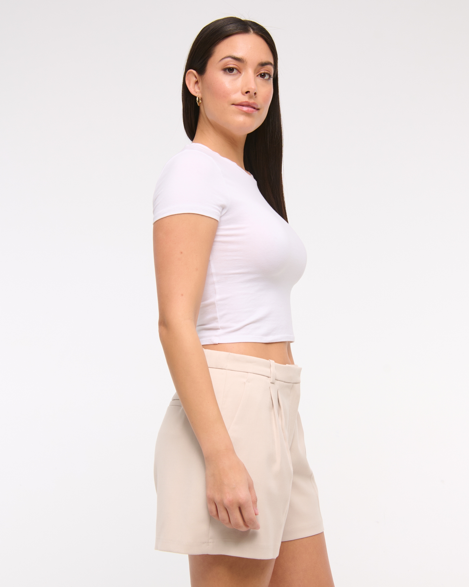 Curve Love A&F Sloane Low Rise Tailored Short