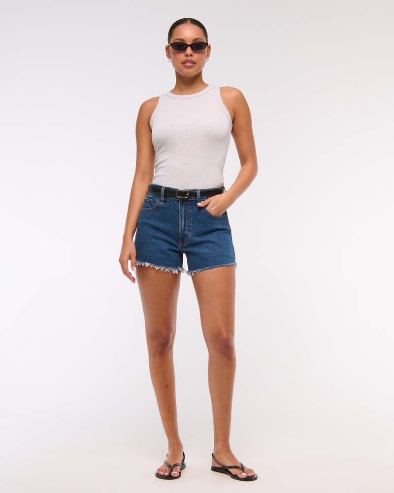 High Rise 90s Cutoff Short