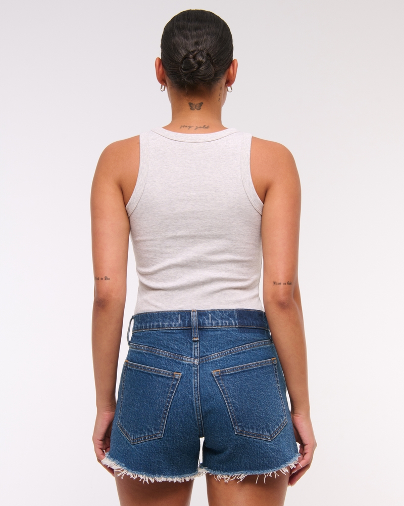 High Rise 90s Cutoff Short