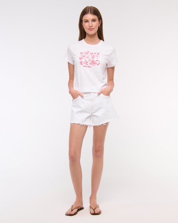 High Rise 90s Cutoff Short