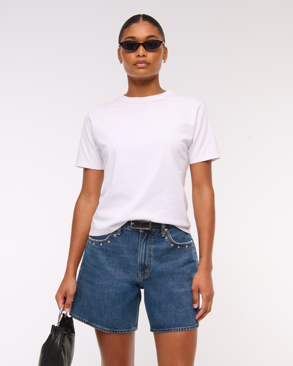 Curve Love High Rise Loose Short, Medium Wash view 1
