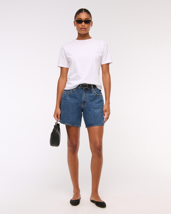 Curve Love High Rise Loose Short, Medium Wash view 2