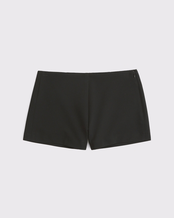 [TOOMUCHTAX] / ☆ LACE RIBBED MICRO SHORTS / BLACK TOOMUCHTAX Lace Ribbed Micro Shorts - Black | 하이츠스토어